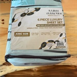 King Size Sheet Set - Light Blue